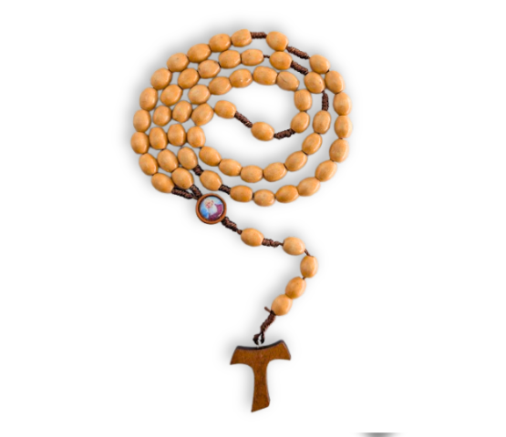 ROSARIO MADERA CUERDA TAU